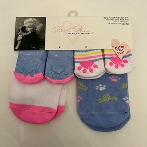 Marilyn Monroe 4 piece Matching Sock Set